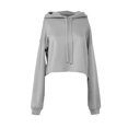 thumbnail image 1 of Bella + Canvas Womens Fleece Crop Hoodie, 1 of 4