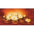 thumbnail image 2 of Jansma, Betty 18x11 White Modern Wood Framed Museum Art Print Titled - Water Lilies, 2 of 4
