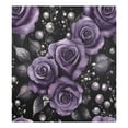 thumbnail image 6 of Yayeee Magnetic Dishwasher Cover for The Front Decoration Home Kitchen Machine Sticker Protector, Purple Roses, 6 of 6