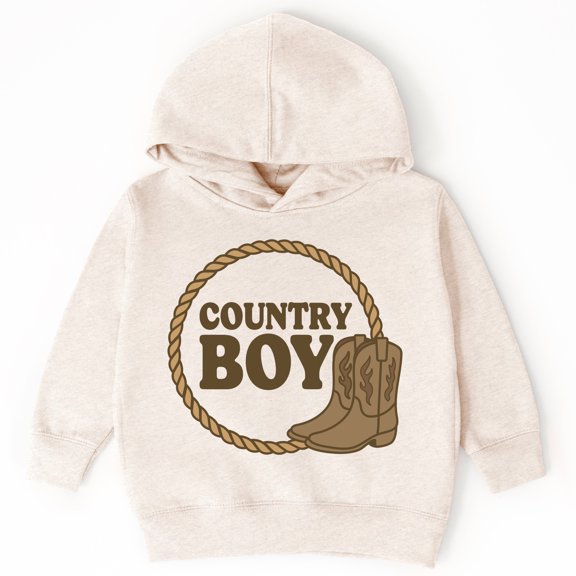 Country Boy Rope and Boots - Toddler Hoodie