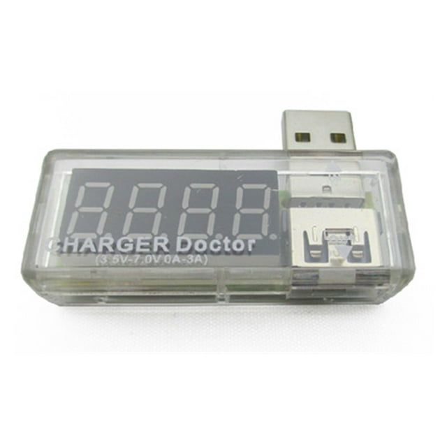 Testeur USB, Multimètre Numérique de Courant et de Tension pour Chargeur Docteur, Moniteur de Batterie avec Doubles Sorties pour Chargeurs de Panneaux Solaires, Câbles et Autres Appareils USB, Outils et Gadgets de Dépannage, Données en Direct
