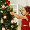 thumbnail image 4 of Decoraciones de Árbol de Navidad Enano de Navidad Colgando Ornamentos de Madera Decoración Hecha a Mano de Madera de Santa Claus Decoración de Árbol de Navidad Enano Colgante con Cuerda Decoración de, 4 of 6