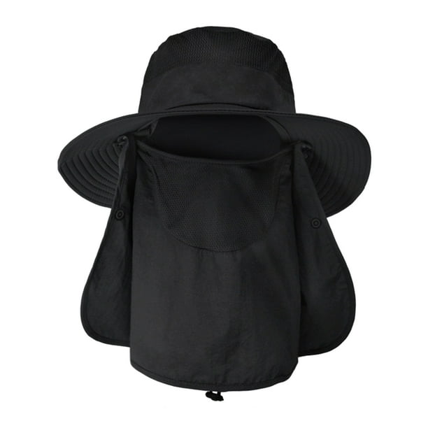 Wide Brim Sun Hat with Sun Protection, Waterproof Fishing Hiking Bucket  Safari Hat for Men Women