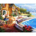 thumbnail image 1 of Taladro Diamante Pintura (DE0021) 5D DIY Paisaje redondo completo Bordado de punto de cruz (D 45x60cm Hugtrwg Para estrenar, 1 of 1