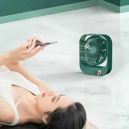 

Naittoop Summer Clearance 50% off Clear! Desk Fan Small PortableDesktop Fan Strong Airflow Ultra Quiet 2000mAh USB Rechargeable Electric Table Fan For Office/Room/Travel