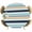 Navy blue, khaki, turquoise, variant on Elastic Fitted Round Tablecloth, Teal Khaki Striped Waterproof Stretch Table Cover for 55"-60" Tables, Farmhouse Stripes Modern Abstract Art Washable Outdoor Tablecloths for Patio, Picnic, Camping
