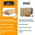 thumbnail image 3 of ALBO Hardwood Wooden Dowel Rods - 1 Inch x 48 Inch Set of 5, Durable Birch for Woodworking, Furniture, Garden, 3 of 8