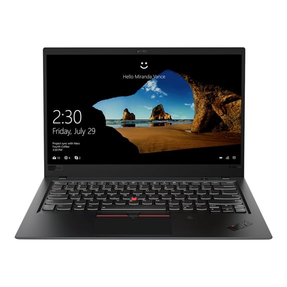 Restored Lenovo ThinkPad X1 Carbon G6 14" FHD Touch Intel Core i7-8650U 1.9 GHz 16GB 256GB SSD Intel UHD 620 Windows 11 Pro Laptop, Black