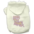 thumbnail image 1 of Louisiana Rhinestone Hoodie Cream M (12), 1 of 1