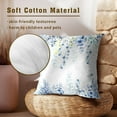 thumbnail image 5 of Blue Leaves Throw Pillow Covers 20x20 Inch Set of 2 - Summer Plant Leaf Floral Print Decoration Pillowcases Cushion Cover for Bedroom Couch Sofa Home Porch Office Car, 5 of 6