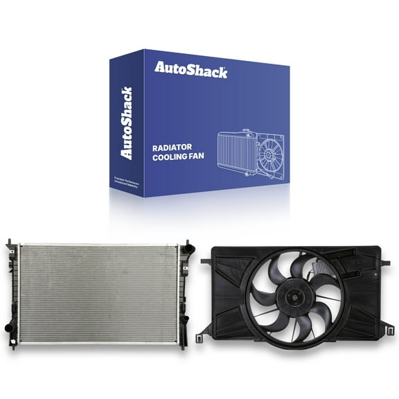 AutoShack Radiator & Coling Fan Set For 2013-2019 Ford Taurus 3.5L V6 FWD RKPKG00076