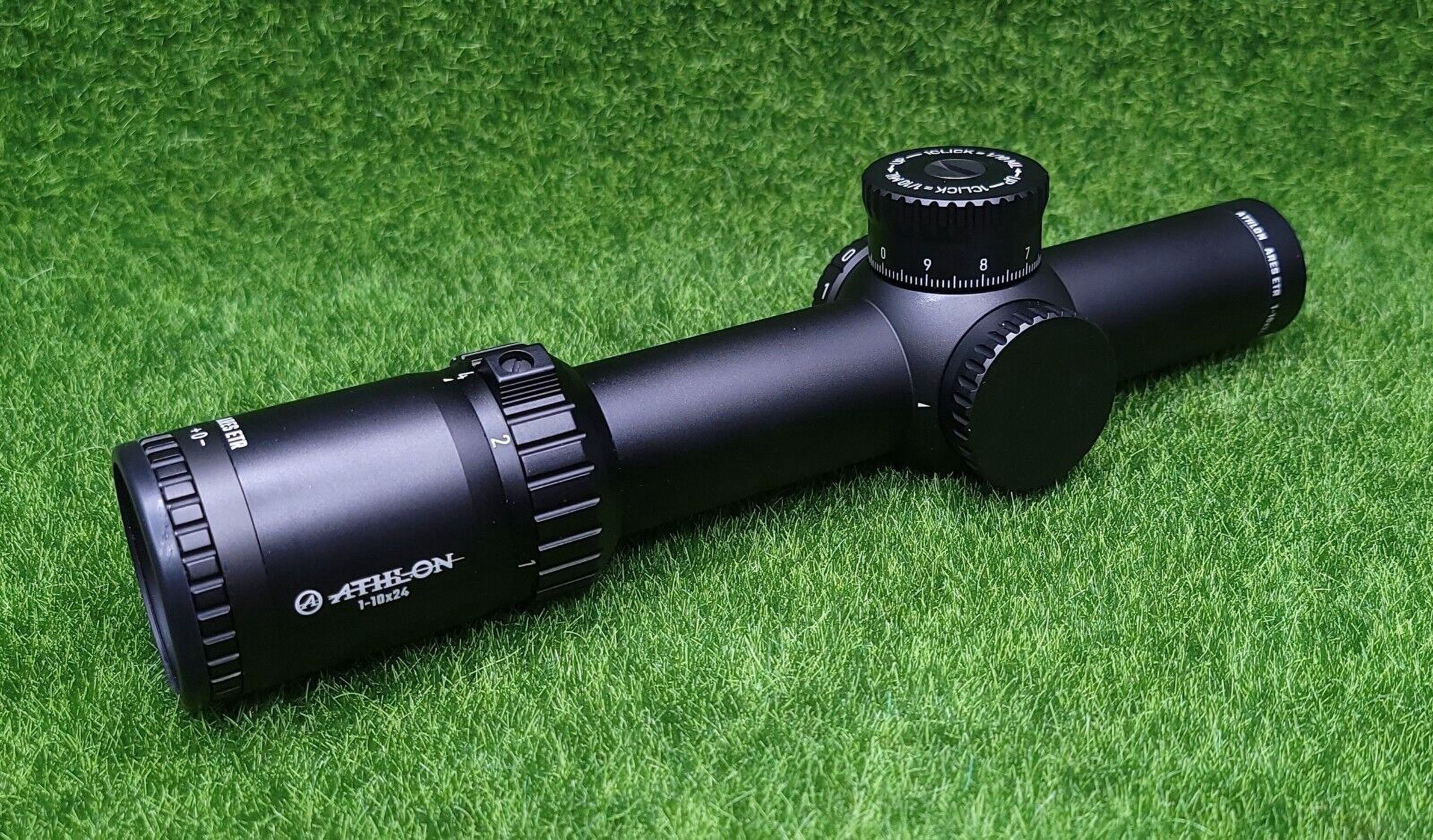 Athlon Optics Ares ETR Rifle Scope 1-10x 24mm Illuminated ATMR3 MIL Reticle Matte Black