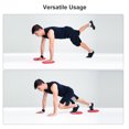 thumbnail image 6 of Uxcell Exercise Core Sliders, Oval Glider Discs with Feet Covers, Dual Sided, Home Gym, Red, 6 of 6