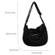 thumbnail image 2 of Bolsa de viaje de pana de mano informal para mujer suave reutilizable Simple para compras en la calle JShteea Para Estrenar, 2 of 9