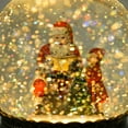 thumbnail image 6 of HOMCOM Christmas Snow Globe with Music, Light and Swirling Glitter, Battery Operated Christmas Decoration, Bronze, 6 of 9