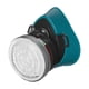 thumbnail image 2 of Mascarilla purificadora de aire con cartucho de repuesto | Respirador con filtro de carbón activado y correas ajustables | Mascarilla protectora transpirable para construcción y jardinería industrial, 2 of 5