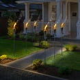 thumbnail image 3 of Sorbus 2-Pack Stainless Steel Torches - 5 ft. Long Garden Patio Décor  (Silver - Cone), 3 of 10