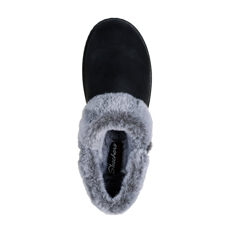 Skechers Campfire Slip-on Slippers - Faux Fur Lining Memory Foam