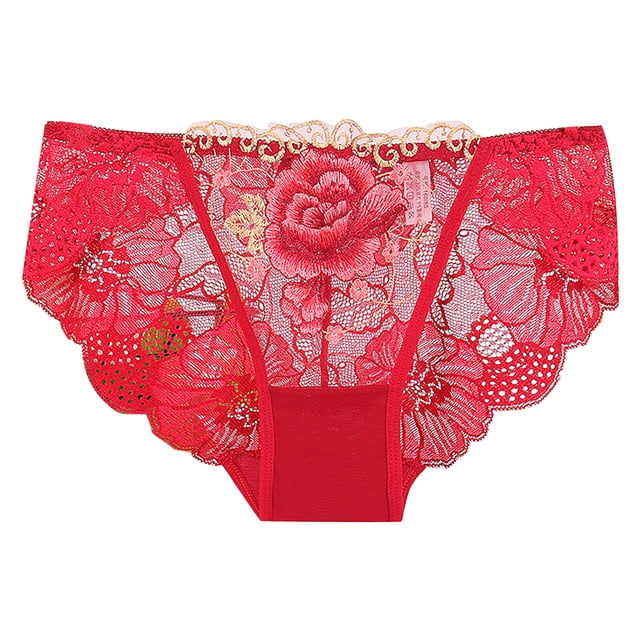 Aayomet Culottes Grande Taille pour Femmes, String Ouvert, Lingerie, Pyjama (Vin, G)