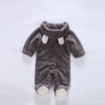 thumbnail image 6 of LOVZFMLL Newborn & Toddlers Unisex Plush Pajamas Fleece Hooded Onesie Jumpsuit Funny Animal Costume Fall Winter Warm Sleepwear Loungewear 0-12 Months, 6 of 9