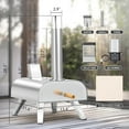 thumbnail image 5 of BIG HORN OUTDOORS 12" Dual-Fuel Pizza Oven with Pizza Stone,  Pizza Maker – Wood Pellet and Propane Gas, 5 of 9