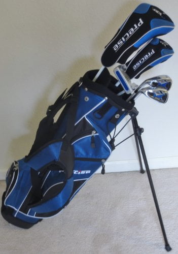 Left Handed Junior Golf Club Set with Stand Bag for Kids Ages 8-12 Jr. Boys Premium Professional Quality Equipment by PG Golf Equipment