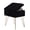 style 1-Black With Storage, variant on Ebenchico Faux Fur Uphosltered Vanity Stool with Storage and Metal Legs, Pink