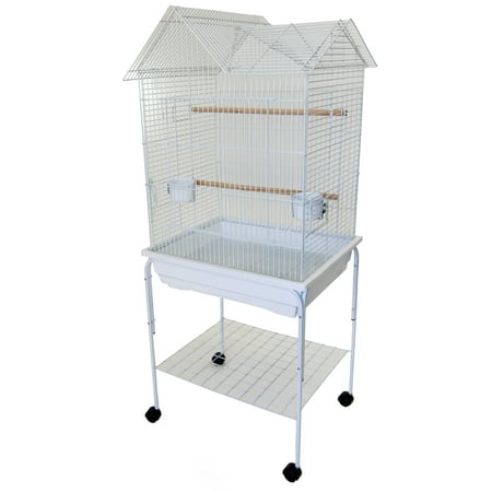 YML 7954_4914WHT Villa Top Bird Cage, Large