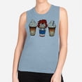 thumbnail image 2 of Horror Doll Coffee Women's Muscle Tank 2X-Large Stonewash Denim, 2 of 5
