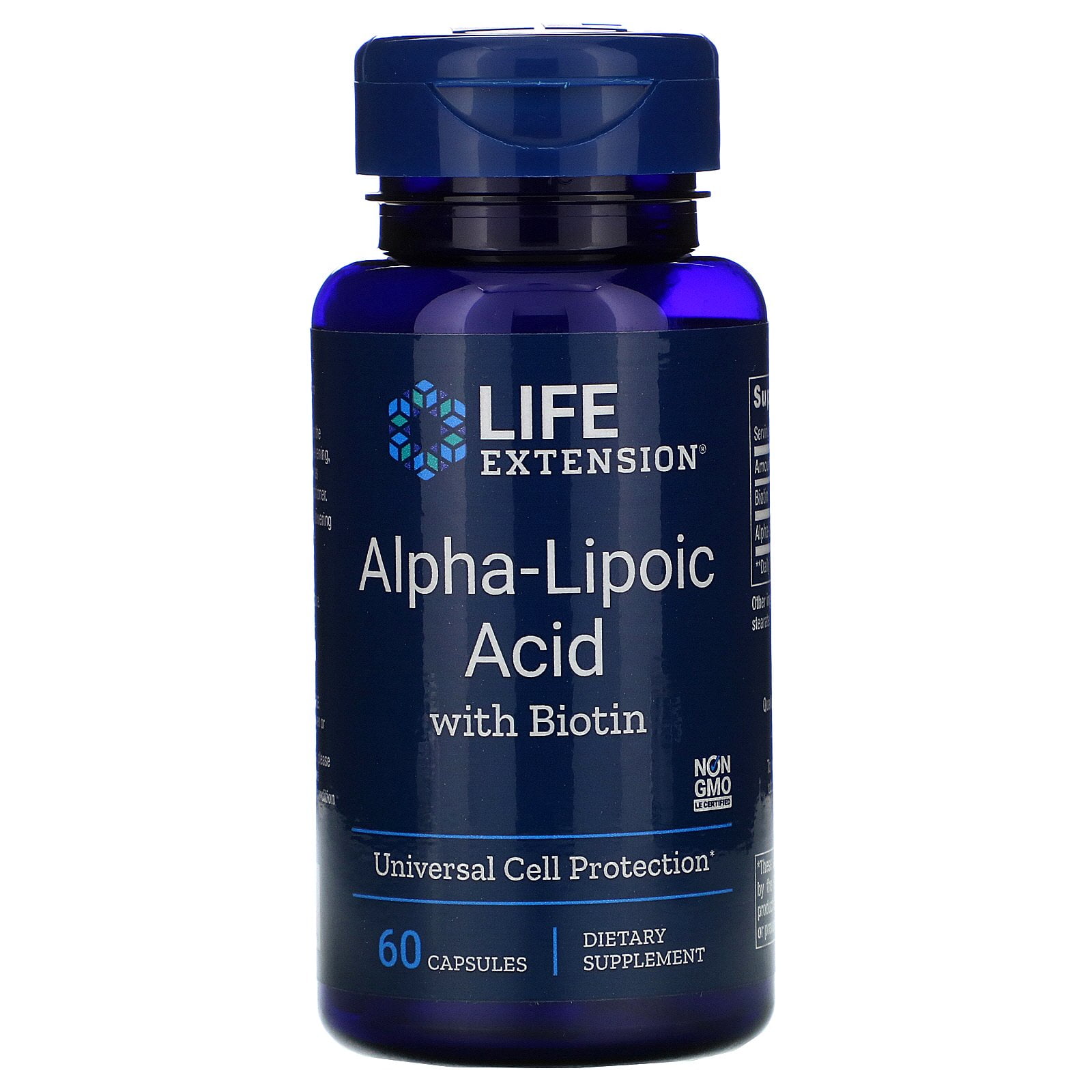 Life Extension AlphaLipoic Acid with Biotin 60 Capsules
