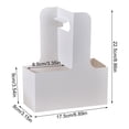 thumbnail image 7 of 10 Pack 2 Cup Drink Carrier with Handle Kraft Paperboard Cup Holder Portable for Valentine Mother's Day Teachers' Day for Hot Cold Drinks Coffee Caddy with Heart Card Rope, 7 of 7