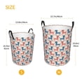 thumbnail image 5 of Balery Cartoon Poodle Dog Round Laundry Basket with Handles Waterproof Freestanding Laundry Hamper for Clothes Toys in the Dorm and Family-Small, 5 of 8
