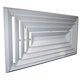 thumbnail image 1 of Difusor Rectangular Estetico DiamanBis 4 Way 15x15 100% Aluminio Blanco 1406m3/hr 4 vias marco biselado., 1 of 2