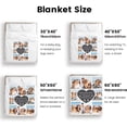 thumbnail image 4 of AISENIN Customized Picture Blanket with Text Personalized Throw Photo Blankets Birthday for Couple Family Friend Dad Mom Dog Memorial Blanket 8 Photos, 4 of 5
