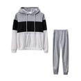 thumbnail image 3 of Avamo Long Sleeve 2pcs Casual Sweatshirt Outfits For Women Hoodies Tracksuits Sets Comft Jogger Lounge Wear Outfits Set, 3 of 3