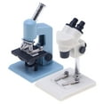 thumbnail image 3 of FRCOLOR mini Stuffs 2 Pcs Microscopes Miniatures pour Maison de Poupée Enfants Jeu de Simulation Décorations Maison Minuscule, 1.46"X1.26"X2.48 Pouces, 3 of 5