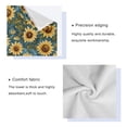 thumbnail image 4 of 3 Sizes of Towel Sets Including Bath Towel Hand Towel and Washcloth for Daily Use Virbant Sunflowers Pattern, 4 of 8
