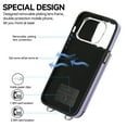 for iPhone 15 Pro Case with RFID Blocking Card Holder and Strap for