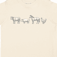 thumbnail image 4 of Inktastic Farm Animal Illustration Art Cow Pig Horse Chicken Boys or Girls Toddler T-Shirt, 4 of 5