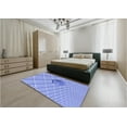 thumbnail image 4 of Ahgly Company Indoor Rectangle Patterned Light Slate Blue Area Rugs, 2' x 5', 4 of 6