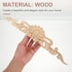 thumbnail image 4 of GOOHOCHY 1 pieza de calcomanía creativa de madera para muebles, delicada y tallada, para gabinetes de casa., 4 of 8