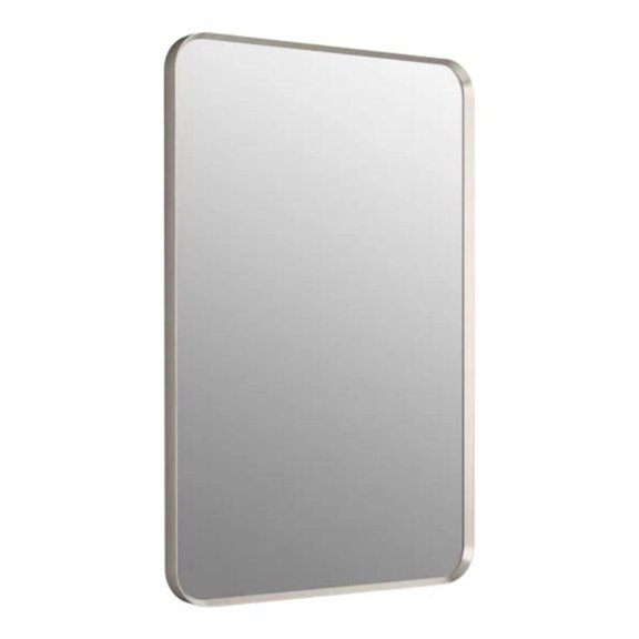 Kohler Orime Rectangular Framed Mirror Brushed Nickel 24x36"