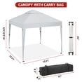 thumbnail image 3 of Danolapsi Canopy Tent 10x10 Pop Up Canopy Heavy Duty Canopy Tents,Silver Coated Tarp Beach Tent with Portable Roller Bag and 4 Sandbags,Waterproof Portable Sun Shelter Gazebo for Outdoor Party, 3 of 6