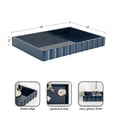thumbnail image 3 of Kate and Laurel Lissi Decorative Rectangle Tray with Wavy Design, 16 x 12, Navy Blue, Modern Scalloped Serving Tray for Coffee Table Ottoman, Dining Table, or Entryway Catch-All Tray, 3 of 9