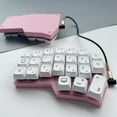 thumbnail image 5 of Pink Corne V4.1 Split Keyboard Ergonomics Hot-swappable MX Mechanical Keyboard Wired RGB VIAL Custom Left Right Hand Keyboards, 5 of 9