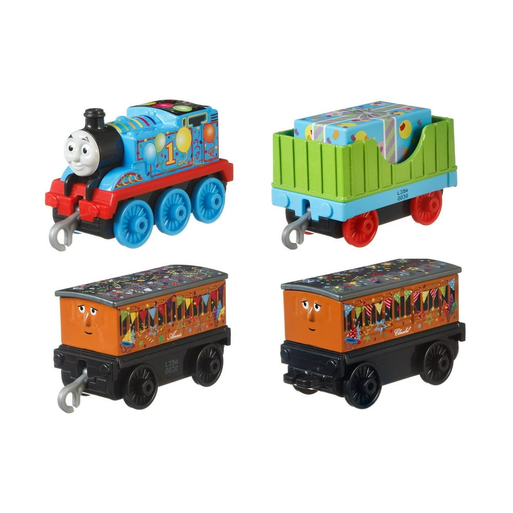 Thomas & Friends TrackMaster Push Along Trains, Celebration Time 4Pack