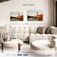 thumbnail image 4 of Elephant Stock Sunlit Golden Gate Wall Art - Horizontal Canvas Wall Art - Living Room Wall Decor - Architecture Canvas - Brown And Orange Decor - 36" x 24", 4 of 8