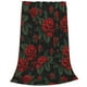thumbnail image 2 of Balery Roses Manta de Felpa Suave y Acogedora – Cobija de Franela Aterciopelada para Cama, Lavable y Cálida para Sofá, Mascotas, Transpirable-80"x60", 2 of 7