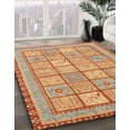 thumbnail image 3 of Ahgly Company Machine Washable Indoor Rectangle Abstract Papaya Orange Area Rugs, 5' x 8', 3 of 7