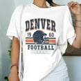 thumbnail image 5 of Denver American Football Team Vintage, Fan Broncos American Football Men Women Casual Streetwear Deon Unisex Comfort Tee T Shirt, Color: Light Pink, Size: L, 5 of 5